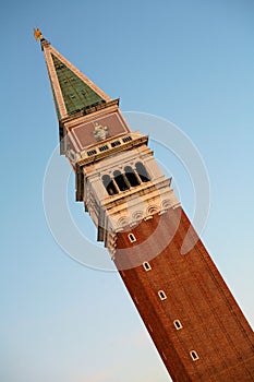 Campanile di San Marco - bell tower on Piazza San Marco - central square in Venice, Italy photo