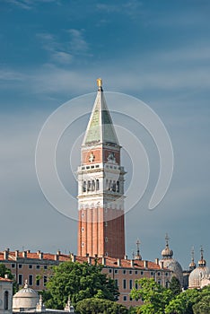 Campanile tower at Piazza San Marco, Venice, Italy