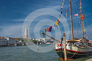 Campanile tower at Piazza San Marco, Venice, Italy