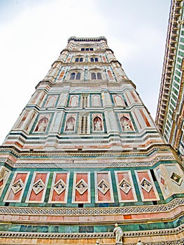 The Campanille of Florence Cathedral. Florence, Italy