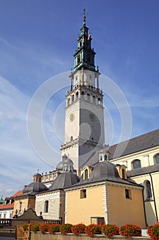 Campanille of Jasna Gora Monastery. Czestochowa, Poland