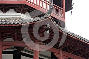 Campanula eaves-The brick tower style pavilion - Chinese Jiangnan typical Shengjin tower