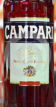 Campari obtained from the infusion of herbs and fruit including chinotto and cascarilla