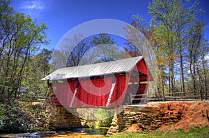 Campbell`s Covered Bridge, Greenville, South Carolina