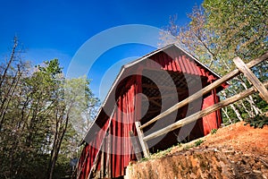 Campbells Bridge near Landrum, South Carolina, USA. photo
