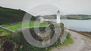 Campbeltown Lighthouse aerial closeup view