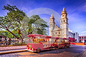 Campeche, Mexico. Spanish colonial city in Yucatan Peninsula, Central America photo