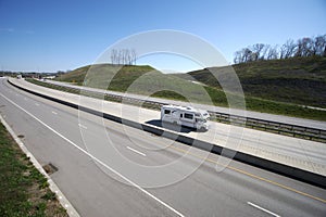 Camper on the Highway