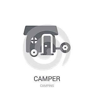 Camper icon. Trendy Camper logo concept on white background from