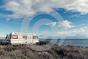 Camper on the mediterranean coast_3