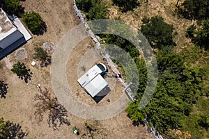 Camper van in a campsite in Croatia