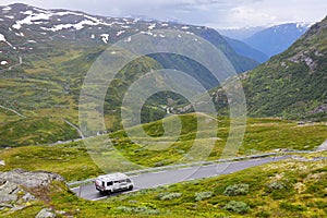 Camper van in Jotunheimen, Norway