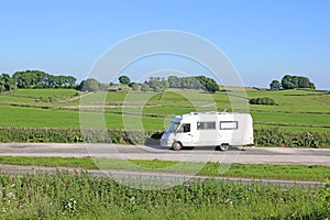 Camper van in the Peak District