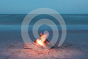 campfire on the beach during the summer, bring back fond memories