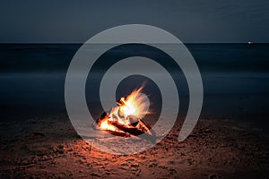 campfire on the beach during the summer, bring back fond memories