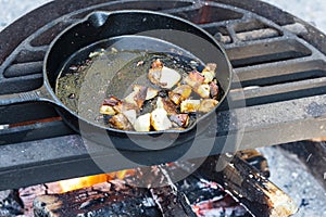 Campfire Breakfast in the Canadian Rocky Mountains