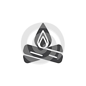 Campfire vector icon