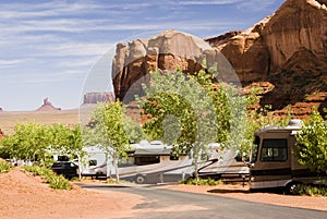 Campground in Monument Valley