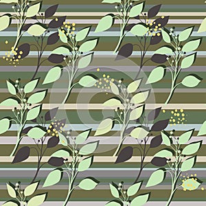 Camphor laure seamless pattern. . Floral background Graphic