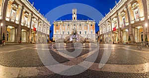 Campidoglio square on Capitoline Hill, Rome, Italy