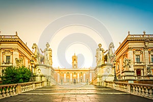 Campidoglio square in Rome, Italy