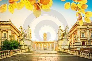 Campidoglio square in Rome, Italy