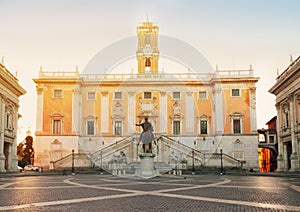 Campidoglio square in Rome, Italy