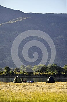 Camping along the zambezi photo