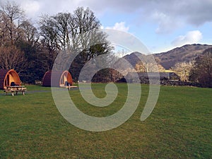 Camping area with 2 pods