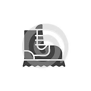 Camping boot icon vector