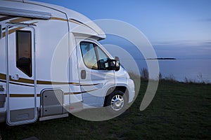 Camping Car in evening light