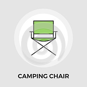 Camping chair Vector Flat Icon photo