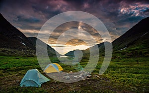 Camping in the chugach