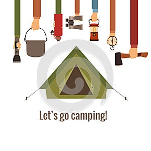 Camping concept