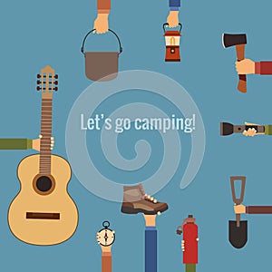 Camping concept