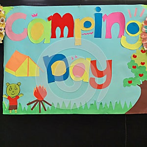 camping day event to enliven children's day, educate to live independently photo