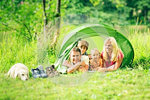 Camping Family