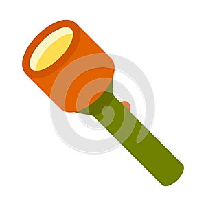 Camping Flashlight Icon Illustration
