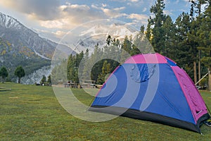 Camping in front of Mighty Nanga Parbat