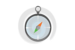 Camping Gray Compass Vector lllustration