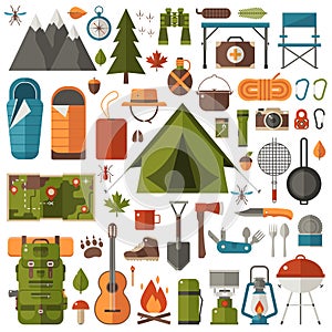 Camping and Hiking Equipment Set