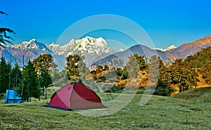 Camping at Himalayas photo