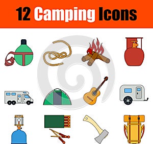 Camping Icon Set