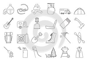 Camping Icon Set