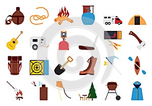 Camping Icon Set