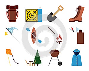 Camping Icon Set