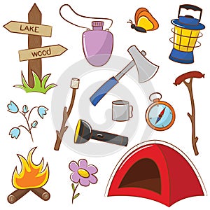 Camping Icon Set