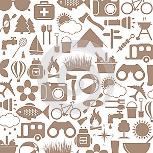Camping icons