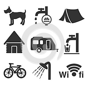 Camping icons - set 1