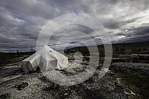 Camping in kuujjuaq photo